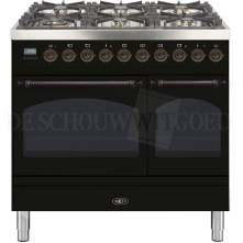 Boretti VPNO946ZWG fornuis gasoven zwart