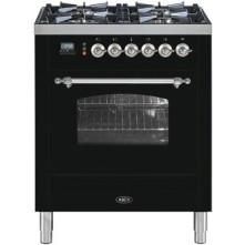 Boretti VPNR74ZWG fornuis gasoven zwart