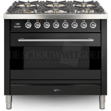 Boretti VPS96ANG fornuis gasoven antraciet