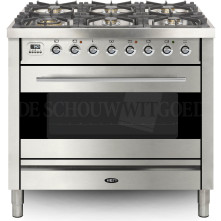 Boretti VPS96IXG fornuis gasoven roestvrijstaal