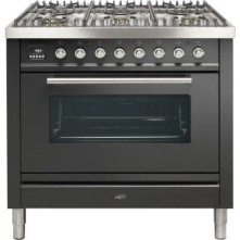 Boretti VT96ANG fornuis gasoven antraciet