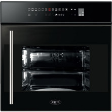 Boretti BPOD60ZWGL inbouw oven met draaideur - zwart glas