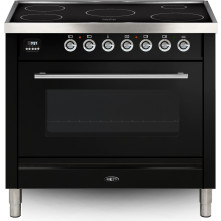 Boretti VPI93ZW inductie zwart fornuis