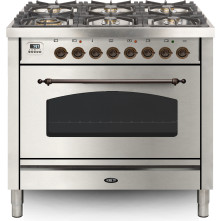 Boretti VPNO96IX rvs fornuis