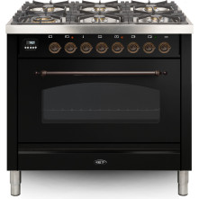 Boretti VPNO96ZW zwart fornuis