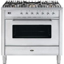 Boretti VT95IX rvs fornuis