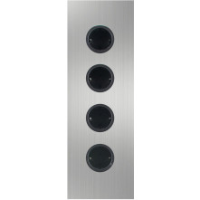 Caressi 4ST36 Rvs energiezuil - 4-voudig