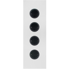 Caressi 4ST36 Wit energiezuil - 4-voudig