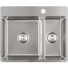 Caressi CABL3318KR15 dubbele spoelbak