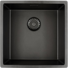 Caressi CAGRPP40BK-FL spoelbak - opbouw/onderbouw - zwart