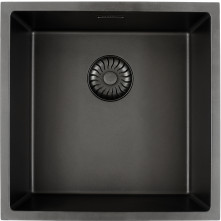 Caressi CAGRPP40BK-TU spoelbak opbouw/onderbouw - zwart