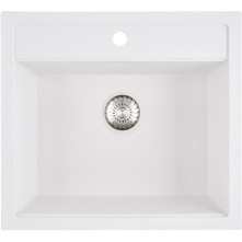 Caressi CAGRPP50KRWH-TU spoelbak wit - onderbouw / opbouw