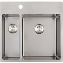 Caressi CAPP1534KR10 dubbele spoelbak - rvs