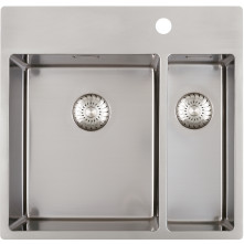 Caressi CAPP3415KR10 dubbele spoelbak - rvs