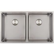 Caressi CAPP3434R10 dubbele rvs spoelbak