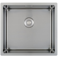 Caressi CAPP40D37R10 vlak inbouw / onderbouw spoelbak voor greeploze keuken
