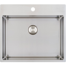 Caressi CAPP55KR10 rvs spoelbak - met kraangat