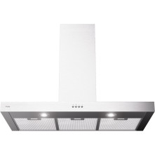 Etna AB290RVS strakke blok afzuigkap - rvs - 90 cm. breed