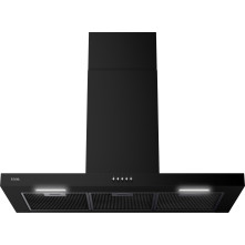 Etna AB390ZT wand afzuigkap - 90 cm. - zwart