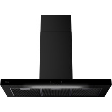 Etna AB791ZT wand afzuigkap - 90 cm. - zwart