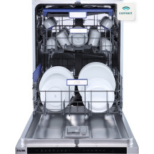 Etna VW743HNC verhoogde inbouw vaatwasser met besteklade