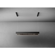 Falmec LIGHT120BL eiland afzuigkap - zwart - 120 cm breed