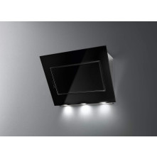 Falmec QUAS90W3BL wand afzuigkap - zwart glas - 90 cm breed