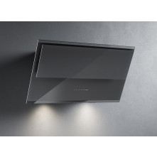 Falmec VERSO55G/1 schuine anti-hoofdstoot afzuigkap - 55 cm. grijs glas