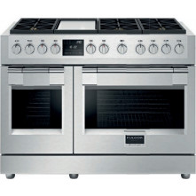 Fulgor Milano FF48EG gas fornuis - 121,6 cm. breed - rvs