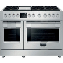 Fulgor Milano FSRC 4807 2P MK 2F X gas fornuis - 121,6 cm. breed - rvs