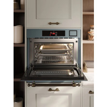 Ilve 645NHSW1/BGB combi-stoomoven met magnetron - blauw/grijs met brons
