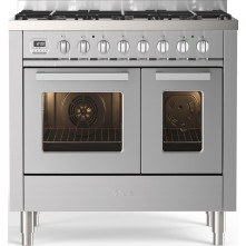 Ilve LD096WSCM3/SS gas fornuis - rvs - dubbele oven