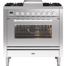 Ilve P09FWE3/SS fornuis rvs - 90 cm. breed