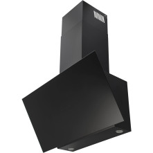 Inventum AKD8005ZWA anti-hoofdstoot wand afzuigkap - zwart - 80 cm