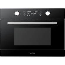 Inventum IMC6044GK inbouw combi-magnetron - zwart glas