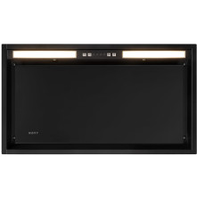 Novy 26052 afzuigkap inbouw - Vision - zwart glas - 60 cm. breed