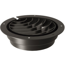 Novy 906450 uitblaasrooster - zwart