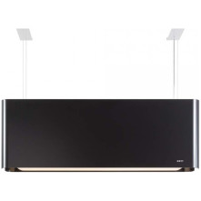 Novy Mood 7552 zwart - eiland afzuigkap - 108 cm. breed
