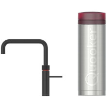 Quooker PRO3 Fusion Square ZWART - kokend water kraan