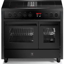 Steel EQ10FF-4FIKW NF inductie fornuis met afzuiging - mat zwart