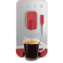 Smeg BCC02RDMEU volautomatische koffiemachine - mat rood - retro jaren 50
