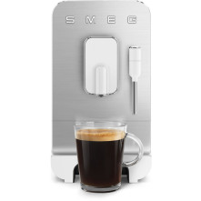 Smeg BCC02WHMEU volautomatische koffiemachine - mat wit - retro jaren 50