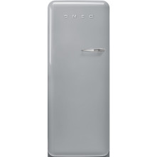 Smeg FAB28LSV6 retro jaren 50 koelkast - zilver - linksdraaiend