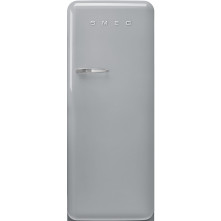 Smeg FAB28RSV6 retro jaren 50 koelkast - zilver - rechtsdraaiend