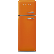 Smeg FAB30LOR6 retro jaren 50 koelkast - oranje - linksdraaiend
