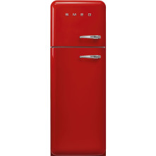 Smeg FAB30LRD6 retro jaren 50 koelkast - rood - linksdraaiend