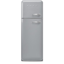 Smeg FAB30LSV6 retro jaren 50 koelkast - zilver - linksdraaiend