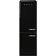 Smeg FAB32LBL6 retro jaren 50 koelkast - zwart - linksdraaiend