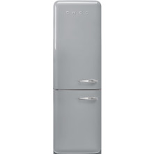 Smeg FAB32LSV6 retro jaren 50 koelkast - zilver - linksdraaiend