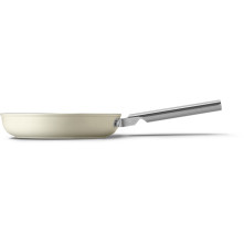 Voorkant van de Smeg FPF2002CRM koekenpan in de kleur crème